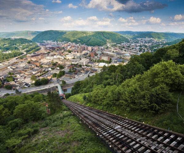Inclined plane above the city of Johnstown, PA